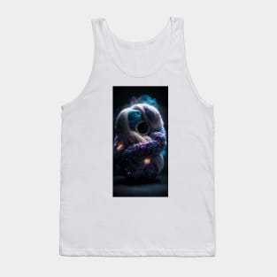 Cute Adorable Cosmic Knitted Yarn Colorful Monster Tank Top